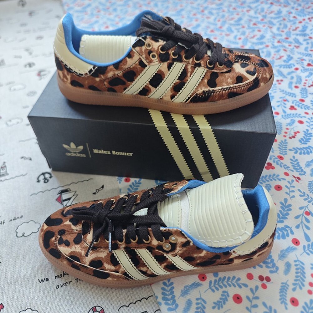 Adidas Leopard Print Low-Top Sneakers